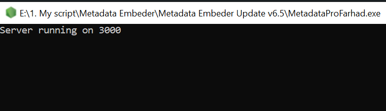 metadata embed backend console